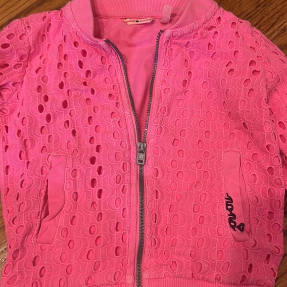 Nono Girl’s Pink Zip Up Jacket Size 5 - Picture 2 of 5